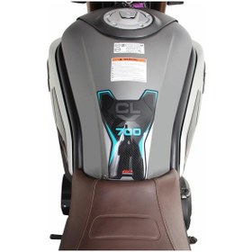 Resim Gp Kompozit Cf Moto 700 Cl-x 2022-2023 Uyumlu Tank Pad Seti Turkuaz 