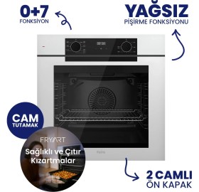 Resim Ferre New Fryart Chef Edition Beyaz 3'lü Ankastre Set QEP63CB-LN386-D081SA 