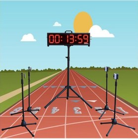 Resim DK-386 Kablosuz Fotoselli Kronometre (Çift Kapı) 