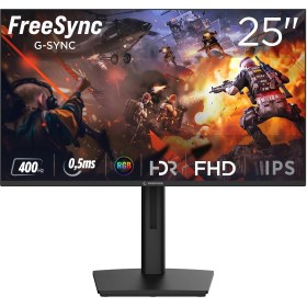 Resim Rampage TİTAN TT25F400F 25 FHD 400Hz Fast IPS 0,5ms HDR Freesync RGB PC Flat Oyuncu Monitörü 