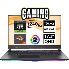 Resim Asus ROG Strix Scar 17 G733PZ-LL062A3 Ryzen 9 7945HX 17.3" 64 GB RAM 512 GB SSD RTX4080 QHD FreeDOS Gaming Laptop Asus