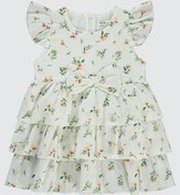 Resim Civil Girls Kız Çocuk Elbise 2-5 Yaş Beyaz-somon Beyaz-somon Beyaz - Somon 