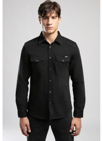 Resim Worner 2 Erkek Jean Gömlek Denim-21148 Denım 