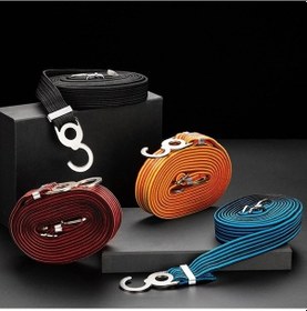 Resim Tongxida 2 Adet Motosiklet Bisiklet Bagaj Bantları, 2m Kırmızı Sarı 