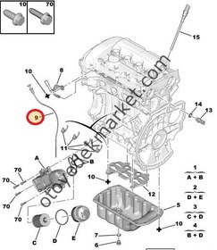 Resim PEUGEOT 207 1,6 BENZİNLİ YAĞ ÇUBUĞU (ORJİNAL) 