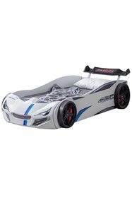 Resim Setay Çocuk Odası - Merso Arabalı Yatak, Sports 3 Kapılı Dolap, Masa, Şifonyer, Kitaplık - Beyaz 