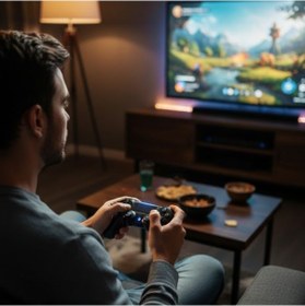 Resim Bluetooth Kablosuz Gamepad - Ergonomik Tutuş, Hassas Analog Joystick, Pc & Mobil Uyumlu Oyun Kolu 