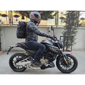 Resim ebakbak Motosiklet Lüx Sırt Çantası,Arka ve Yan Çanta Olma Özellikli Waterproof Motor Touring Çanta 20 lt 