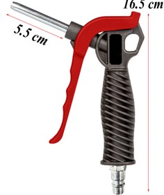 Resim Badem10 Hava Tabancası Kısa Kompresör Plastik Kompozit Tabanca 