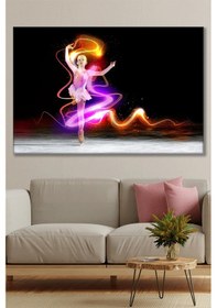 Resim Buzda Dans Eden Kız Kanvas Duvar Tablo 3322240 