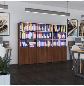 Resim Kenzlife Klasör Dolabı Kilitli Kutalmış Cvz 175 240 30 Klasörlük Kitaplık Ofis Arkalıksız Çok Renkli 