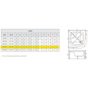Resim Shower 140X140 Flıbos Oval Küvet 