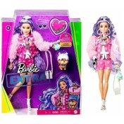 Resim Barbie Extra Mor Saçlı Barbie Bebek 