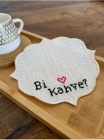 Resim Tasu offical El Emeği Kahve Altı Sunumluk Peçete , Çeyizlik Peçete 2 Li Set 