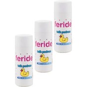 Resim Feride Gül Kokulu Talk Pudrası Feride Bebek Talk Pudrası Toz 75gr x 3 Adet 
