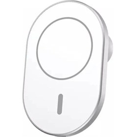 Resim Tox 15w Magsafe Iphone 11 Uyumlu Magnetic 15w Wireless Charging Car Araç Telefon Tutucu Hızlı Şarj Beyaz White 