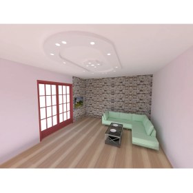 Resim Motifpiyer Motifli Tavan Göbegi LED Spotlu Tmg -DUZ-O-150CMX260CM 