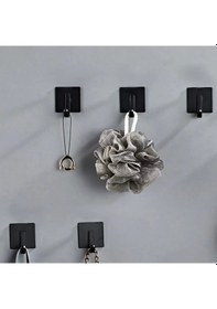 Resim Ardini Kendinden Yapışkanlı Askılık Mat Siyah 03 Pakette 5 Adet Çok Renkli 