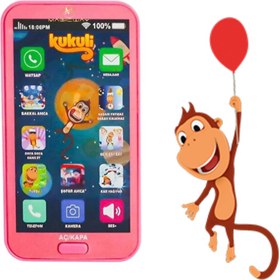 Resim Magicway Dokunmatik Oyuncak Telefon 12 Fonksiyonlu Türkçe Sesli Işıklı Müzikli Pilli Eğlendiren 