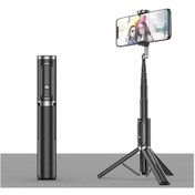 Resim Cbtx Bluetooth Selfie Stick, Tripod Çok Fonksiyonlu Gimbal Cep Telefonu Dolgu Işığı Canlı Desteği Siyah 