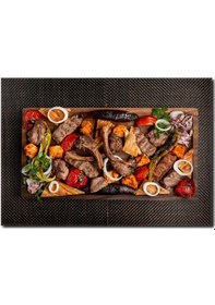 Resim Karışık Izgara Kebap Kanvas Tablo Ym-1002 