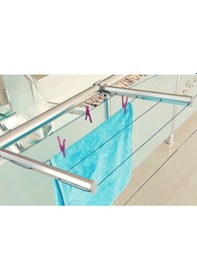 Resim %100 Pratik Alüminyum Askı - Balkon Çamaşır Kurutmalığı Gri 