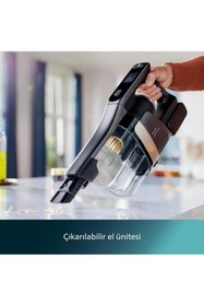 Resim Philips Aquatrio Plus 3 In1 Silme,süpürme,emme Fonksiyonlu Lcd Ekran Dikey Şarjlı Süpürge 9000 Serisi 