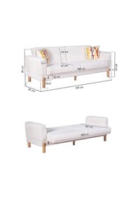 Resim Bohera Bohem Koltuk Takımı 3 3 1 Açık Gri Açık Gri 