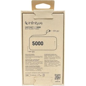 Resim Infinity Lab Instantgo Powerbank 5000 Mah, Usb-C, Siyah 