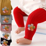 Resim 1 Paket Kız Ribbed Ankle Uzunluğu Pantolon - Yumuşak Nefes Alabilen Kumaş, 6-12 Ay ve 1, Bahar/Sonbahar Temel, Sadece Elde Yıkama, Bahar Sonbahar Giyim, Rahat Uygun, Dış Mekan İçin Mükemmel 