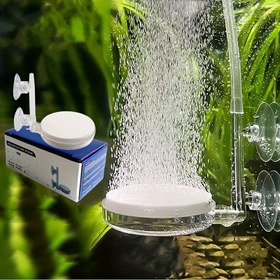 Resim QQNA 1 Adet Akvaryum Hava Taşı Kiti, Sessiz Kontrol Valfi ile, Balık Tankı için Süper Yüksek Çözünmüş Oksijen Difüzörü, Nano Kabarcık Taşı, Süper Küçük Kabarcıklar Yapar 