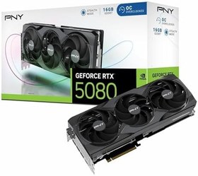 Resim PNY GeForce RTX 5080 16GB OC GDDR7 256-Bit, DLSS 4, Ray Tracing, PCIe 5.0, 4K/8K Ultra Gaming Ekran Kartı - VCG508016TFXPB1-O 