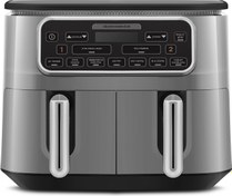 Resim Karaca Air Pro Cook Duo Ev Yemeği XXXL 8 Litre Airfryer Cool Gray 8 Kişilik 