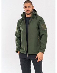 Resim Combat Tactical Tactical Mont Su Ve Rüzgâr Geçirmez Softjell Outdoor Motorcu Montu - 314-756-haki 