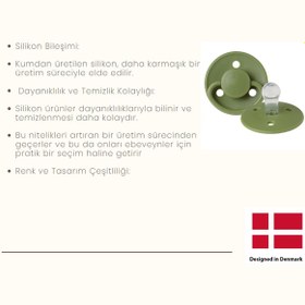 Resim Mininor Silikon Emzik 12+ Ay - Moss Green - Kahve - Kahve / Standart 