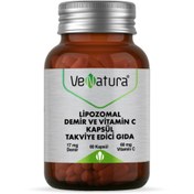Resim VENATURA Lipozomal Demir ve Vitamin C Kapsül Takviye Edici Gıda 