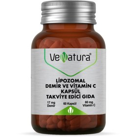 Resim VENATURA Lipozomal Demir ve Vitamin C Kapsül Takviye Edici Gıda 