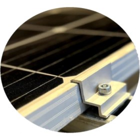 Resim Mexxsun Inges - Güneş Paneli Montaj Aparatı 10 Adet Orta Tutucu 10 Adet Kenar Sonlandırıcı - Solar Montaj 