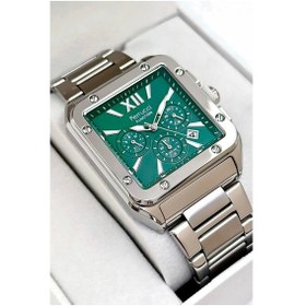 Resim Ferrucci Function Erkek Kol Saati, Çelik Kordon 3atm Suya Dayanıklı Gümüş-yeşil Sdfer168 Gümüş - Yeşil 