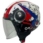 Resim Sway Sw 814 Cool Cat Beyaz Çocuk Kaskı 