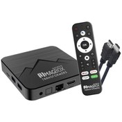Resim MAGBOX Magroid Transformers 32 GB HDD 4 GB Ram Bluetooth 5G Wifi Ses Komut Kumandalı Android TV Box 