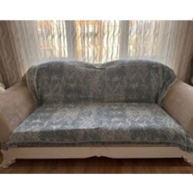 Resim Homebiente Pamuklu Kaymaz Koltuk Çekyat Örtüsü Haki Yeşil 180x220 