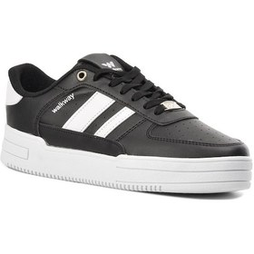 Resim Walkway Sandy Siyah-Beyaz Tek Renk Sneaker Beyaz - Siyah 