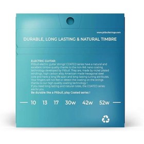 Resim AyrStore Strings Coated Seri Elektro Gitar Teli - Uzun Ömürlü, Parlak Ton, Yüksek Dayanıklılık (10-52 