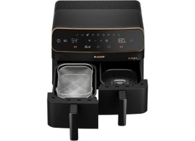 Resim Arçelik Airfryer, Çift Hazneli 2400 W 9 Porgramlı 8,5 Lt Sıcak Hava Fritözü, Siyah 
