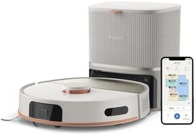 Resim Philips 5000 Serisi Islak Kuru Robot Süpürge, Yüksek Emiş Gücü, Uzun Çalışma Süresi, 200 dk'ya Kadar Şarj, HomeRun, Otomatik Boşaltma İstasyonu, Beyaz (XU5100/20) 