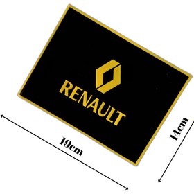 Resim TUSBA MARKET Renault Logolu Torpido Üstü Kaydırmaz Ped 