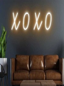 Resim Xoxo Yazılı Neon Tabela Turuncu 