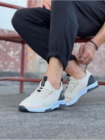 Resim Wagoon Wg103 Bej Triko Erkek Spor Ayakkabı 