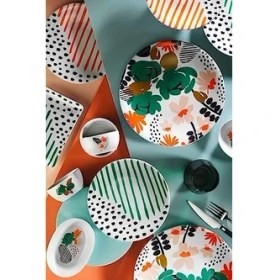 Resim Karokstore Porselen 12442 Zeugma 18 Parça 6 Kişilik Kahvaltı Takımı 